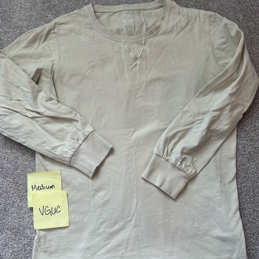 Little Bipsy Cream Long Sleeve Tee